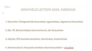 Könyvelő lettem! 2026. MÁRCIUS