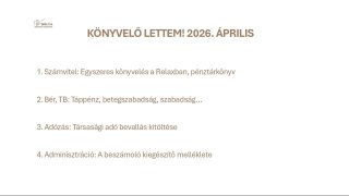 Könyvelő lettem! 2026. ÁPRILIS